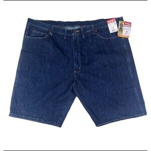 Wrangler Size 46 Men’s Relaxed Fit Blue Denim Jean Shorts NWT 10” Inseam